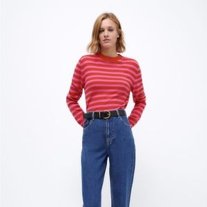 ZARA STRIPPED WOOL SWEATER